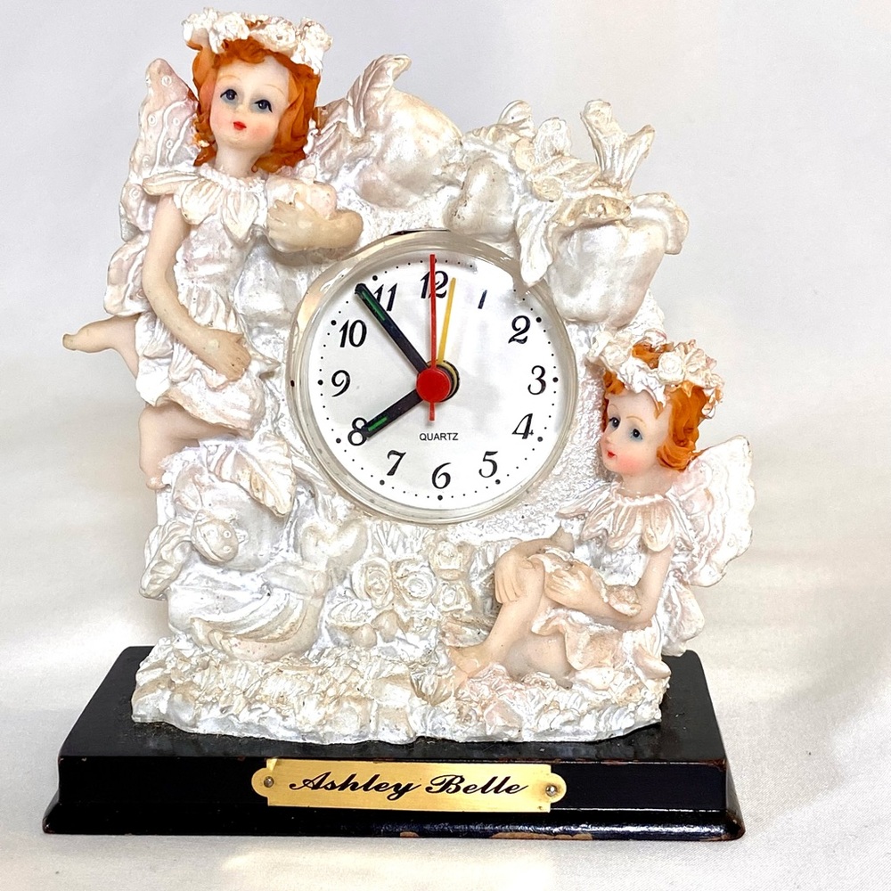 Ashley Belle Chureb Angel Fairy Desk Clock